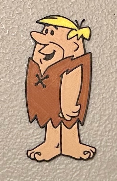 Multicolor Barney Rubble Magnet