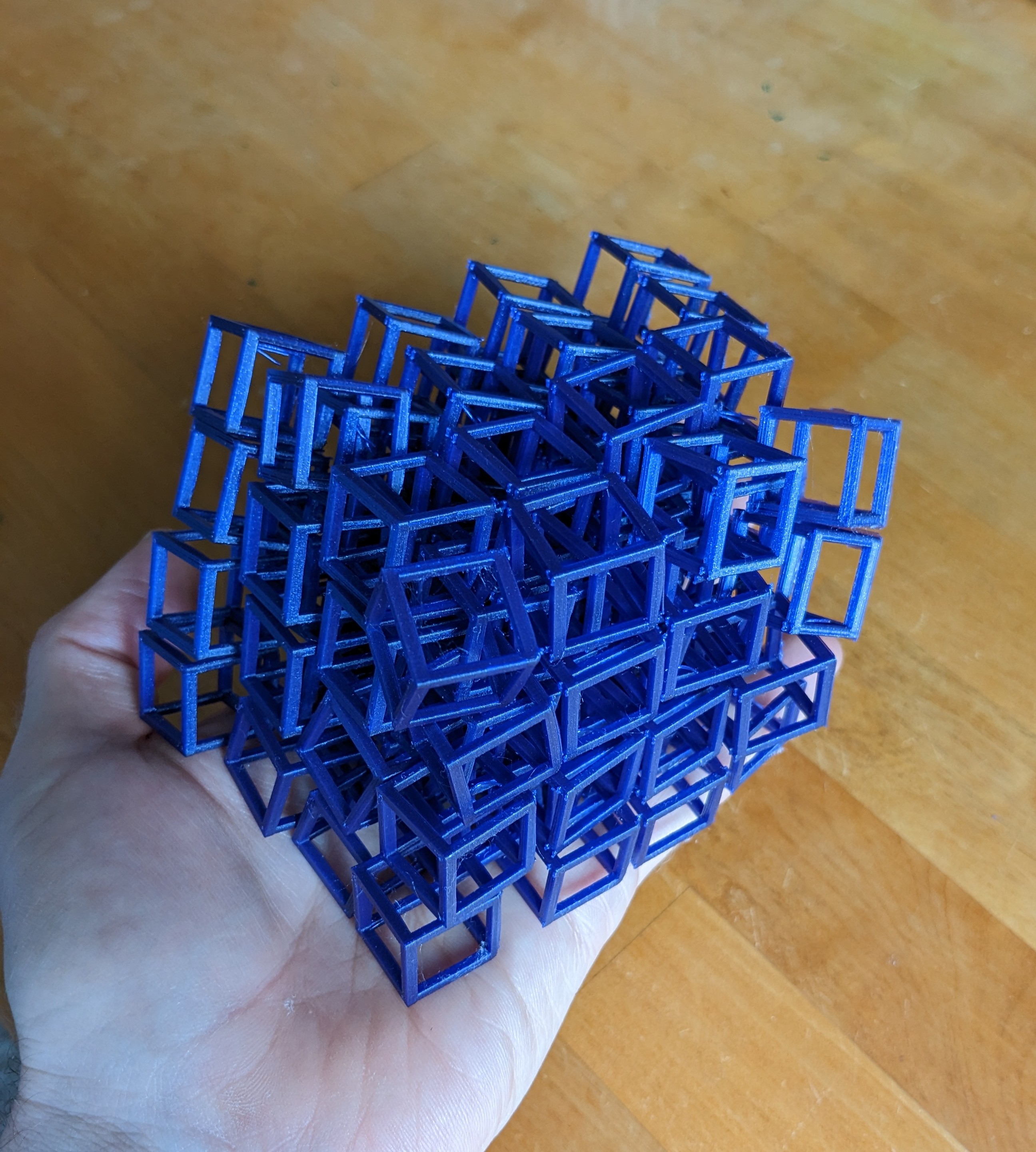 Miniatura 2 do modelo 3D Interlocking Cubes Fidget ("3D Fabric")