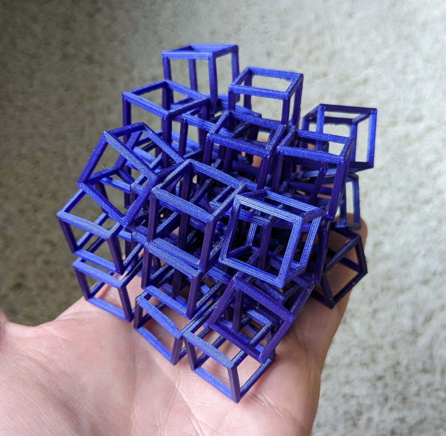 Interlocking Cubes Fidget ("3D Fabric")