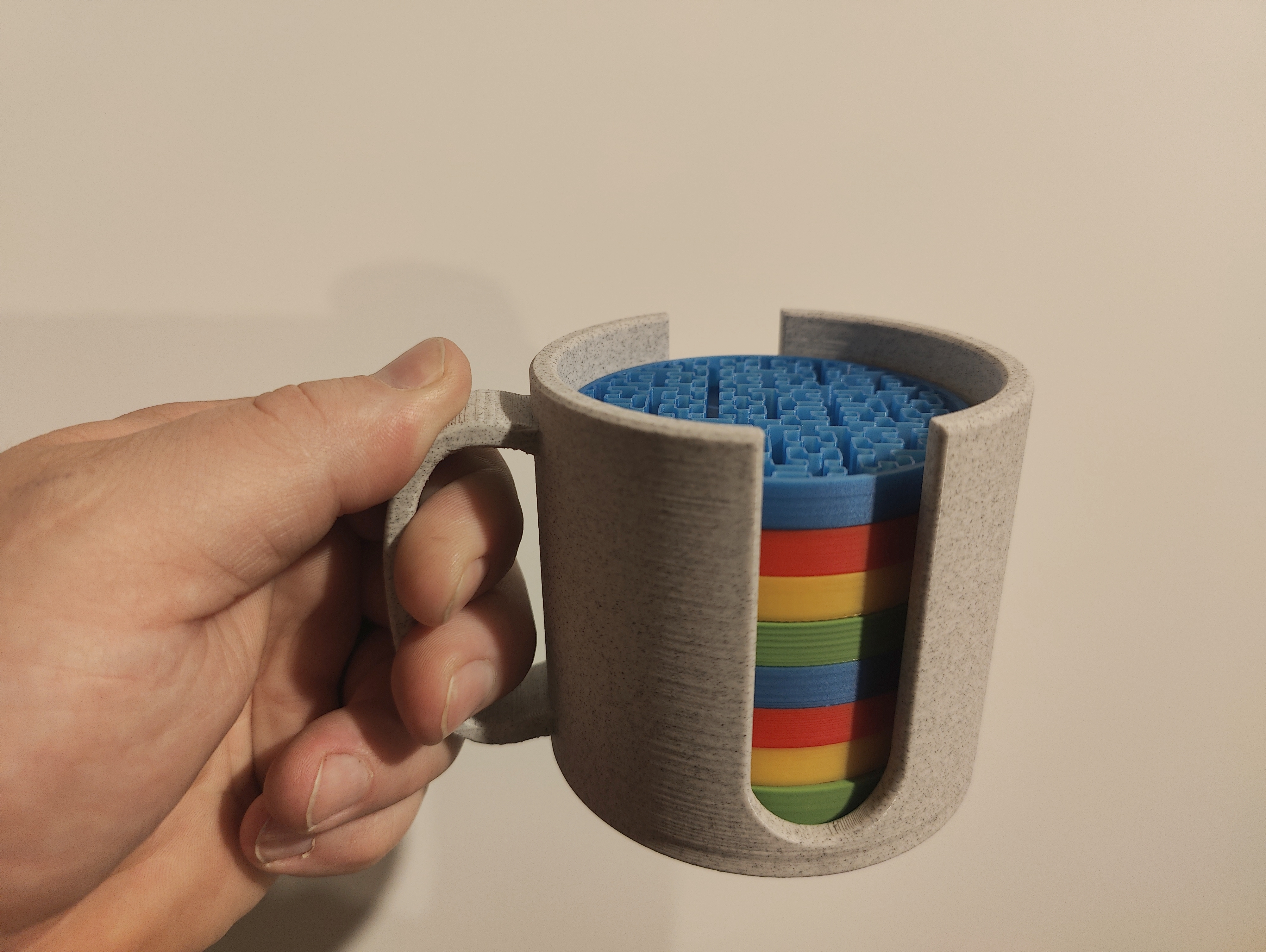 Miniatura 2 do modelo 3D Infill Coaster Mug