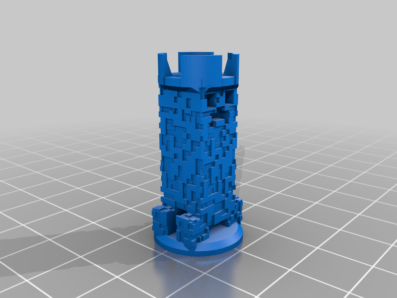 Miniatura 3 do modelo 3D Minecraft chess set
