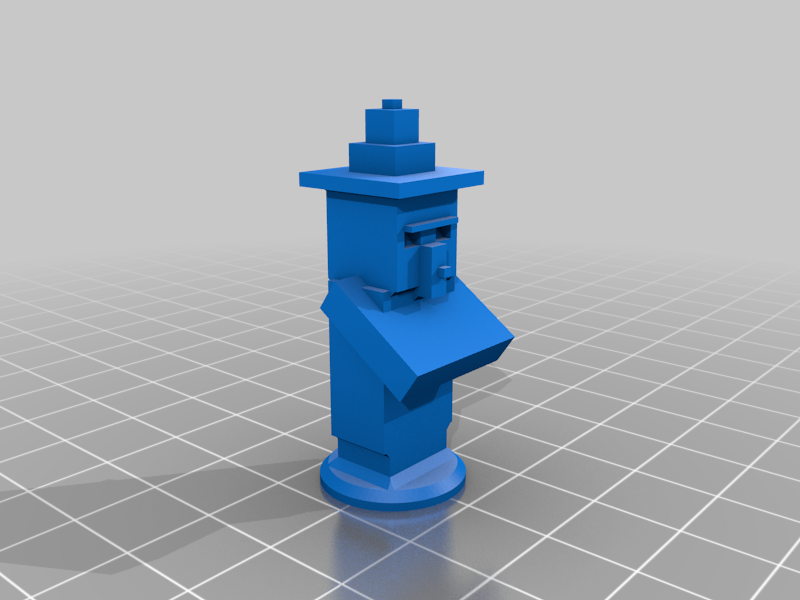 Miniatura 7 do modelo 3D Minecraft chess set