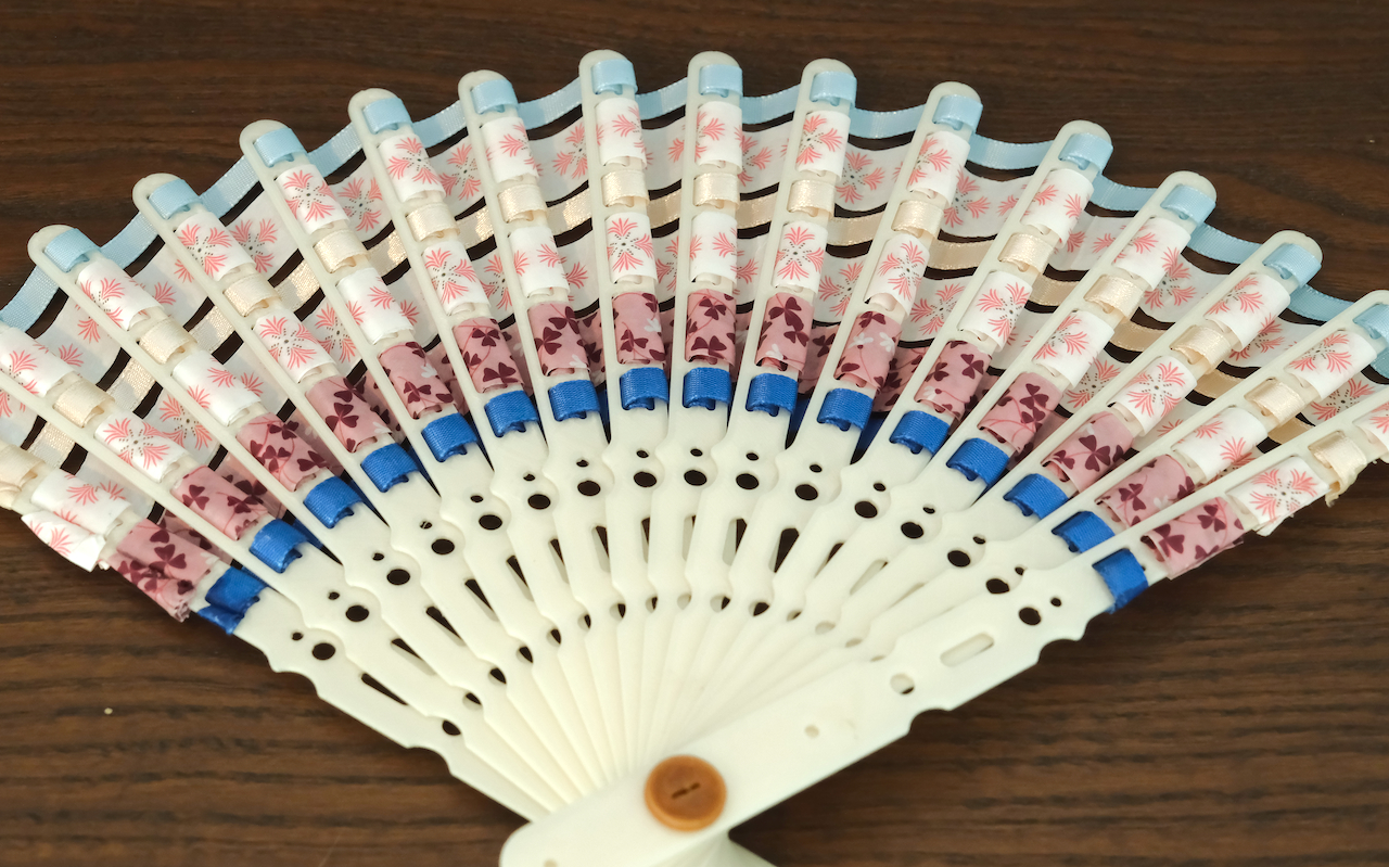 Ribbon Hand Fan