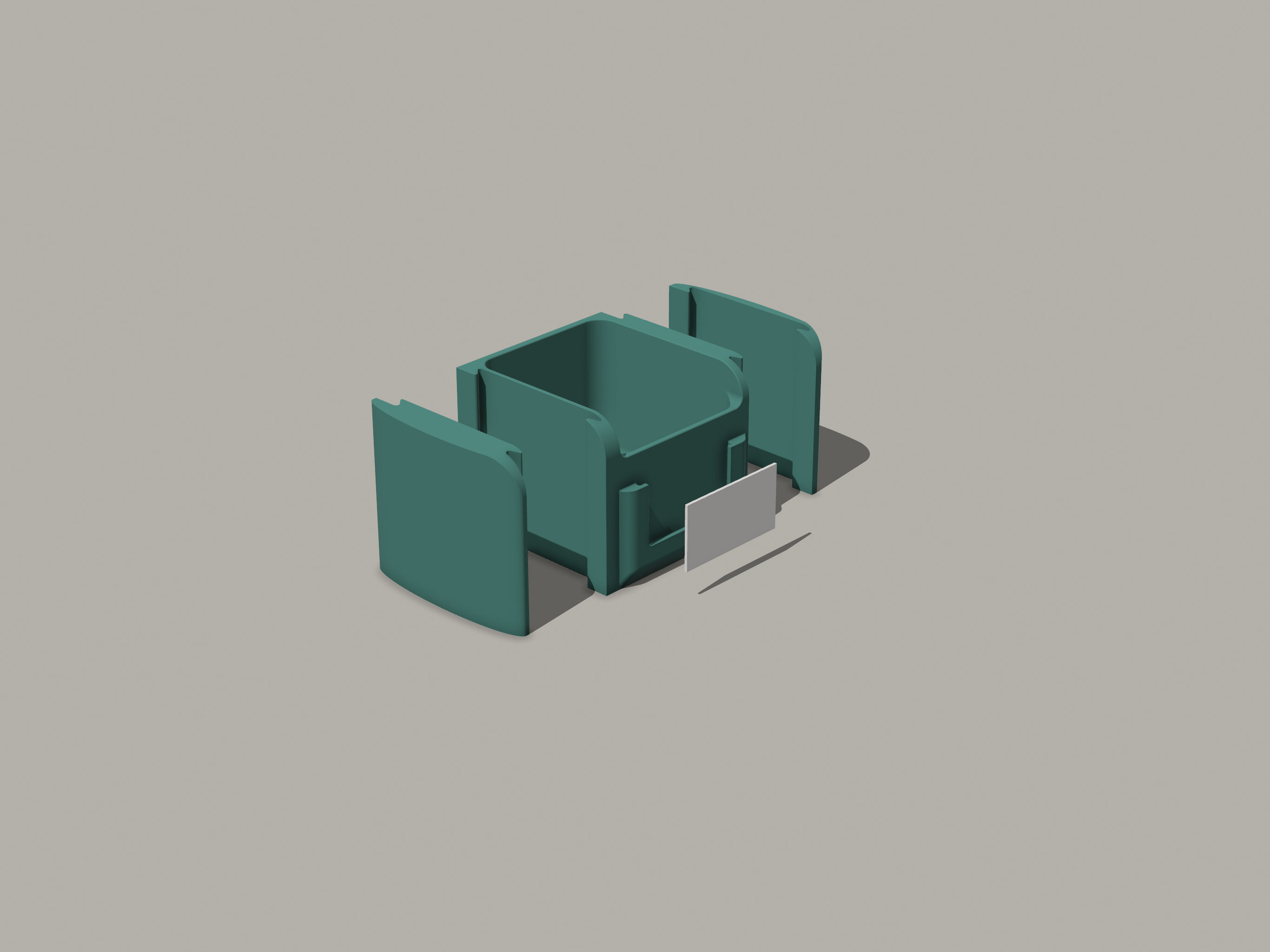 Miniatura 3 do modelo 3D Modular small containers with end caps