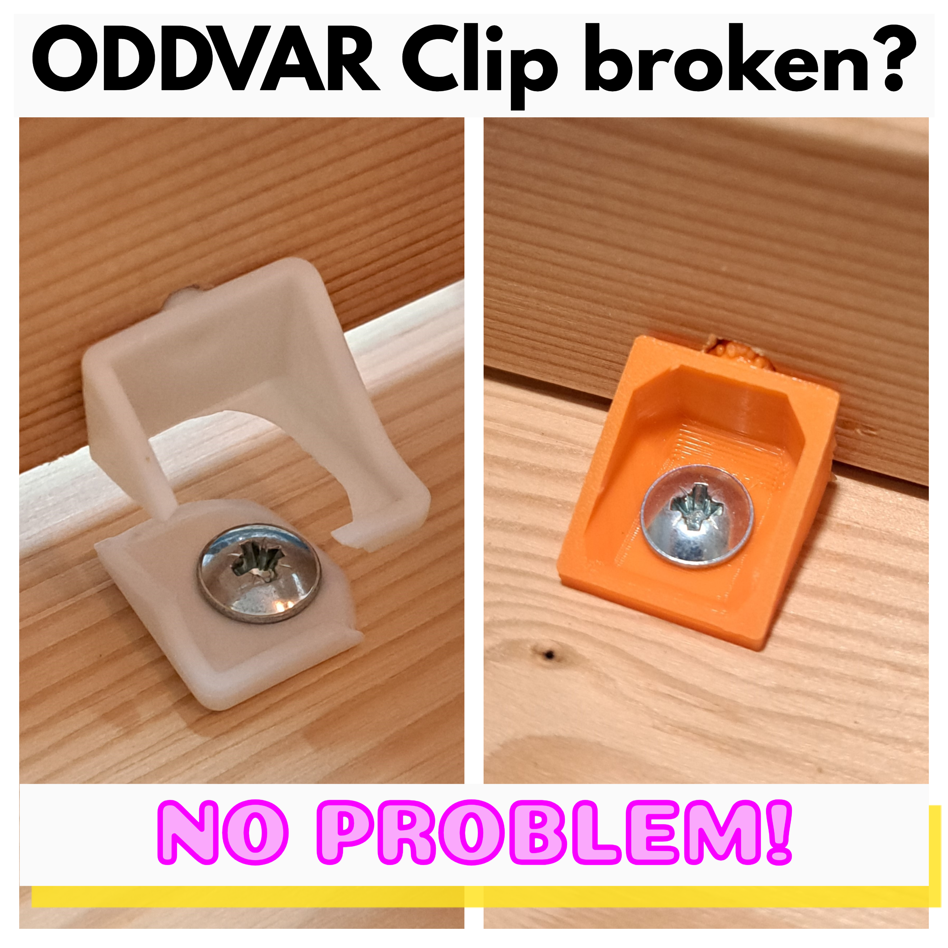 IKEA ODDVAR Stool Replacement Fastener