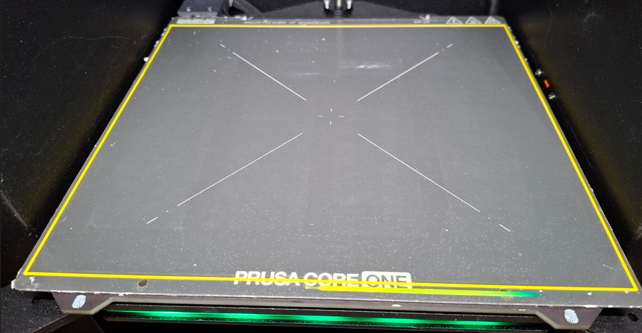Core one XY area test (umbilical getting stuck?)