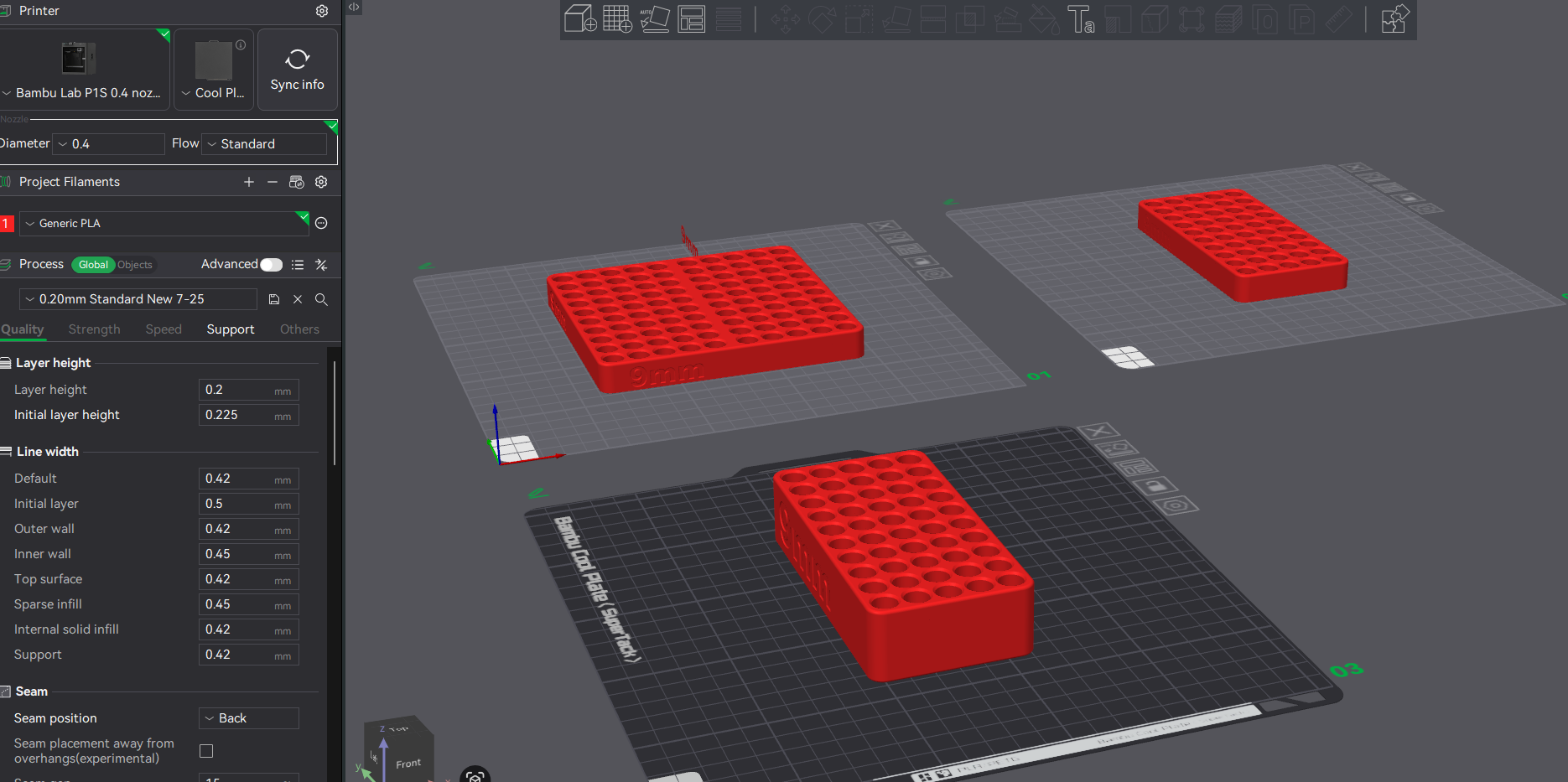 Stackable 9mm Reloading Trays