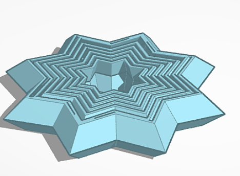 Pyramid toy, star shape
