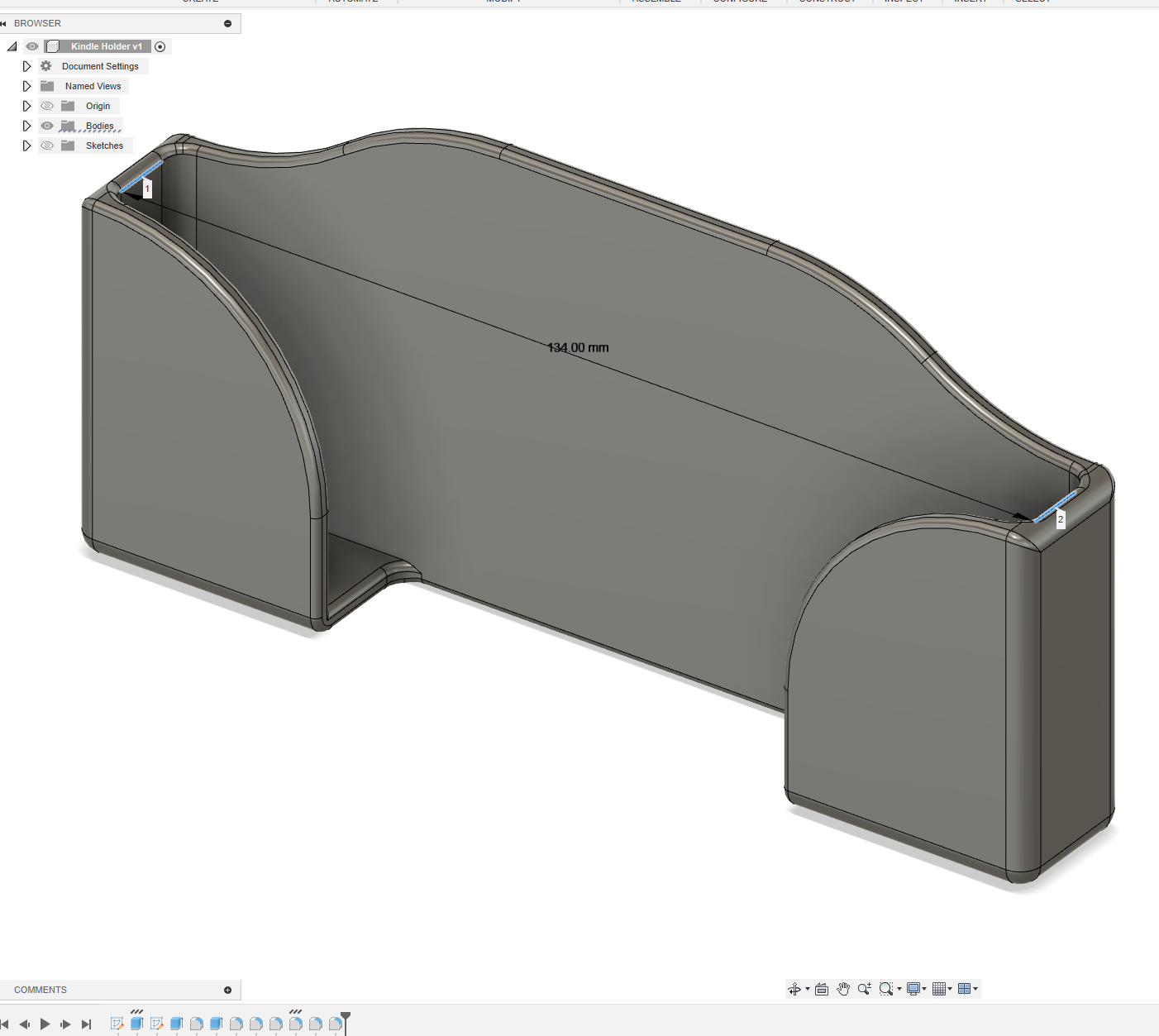 Kindle Holder (with case) by Omar Maaly Download free STL model