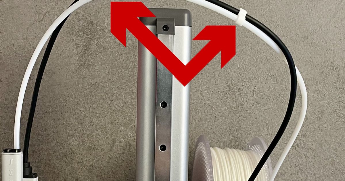 PTFE / Cable Clip for Bambu Lab A1 (mini) without AMS lite by schiko Download free STL model