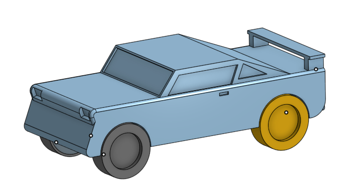 PRINT IN PLACE SPORTS CAR