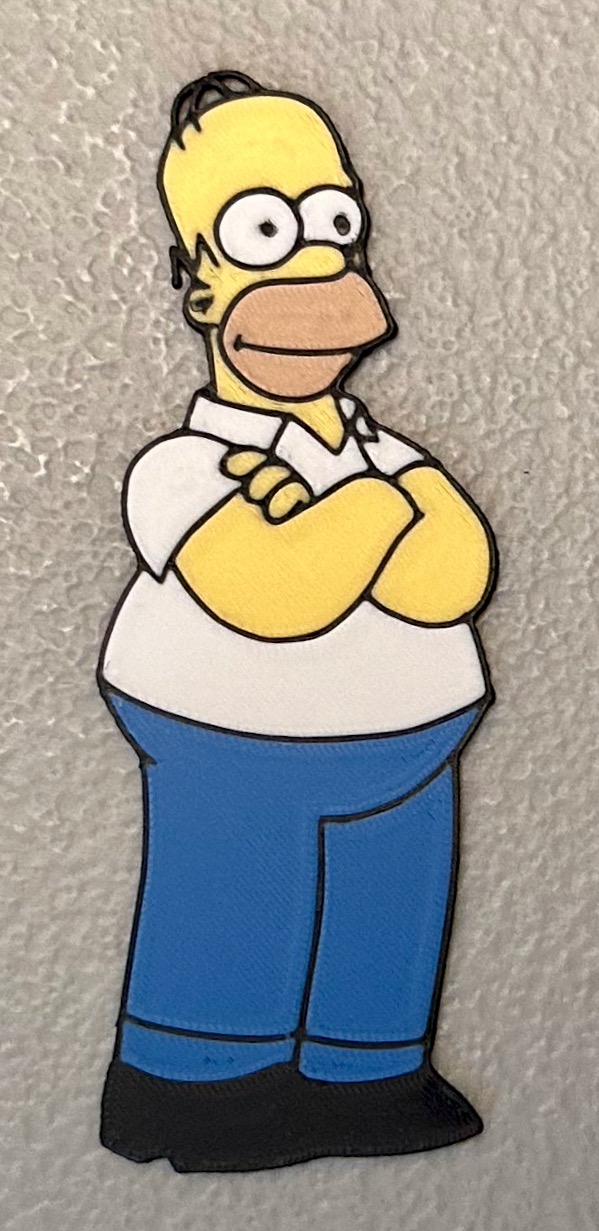 Multicolor Homer Simpson Magnet