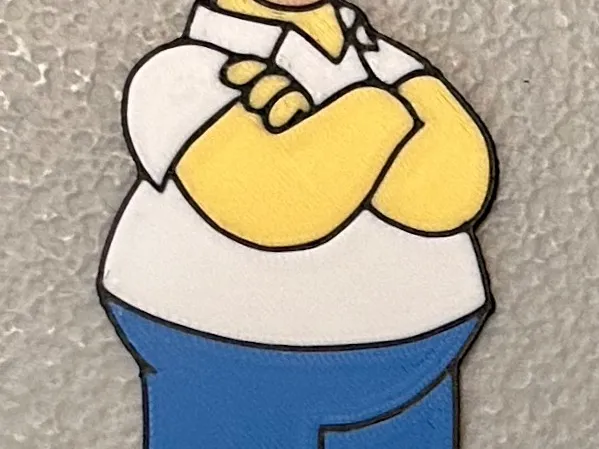 Multicolor Homer Simpson Magnet
