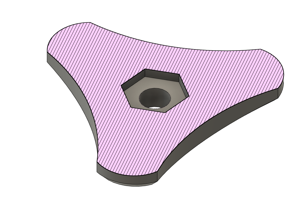 Miniatura 3 do modelo 3D Customizable nut handle