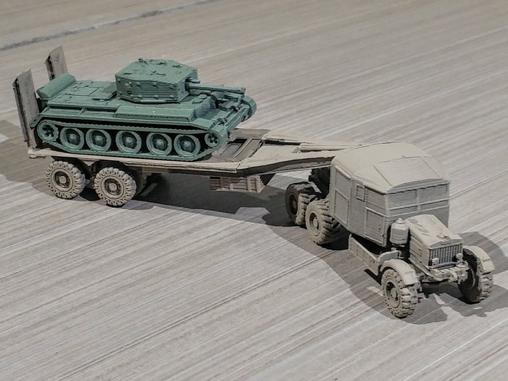 Scammell Tank Transporter easy print