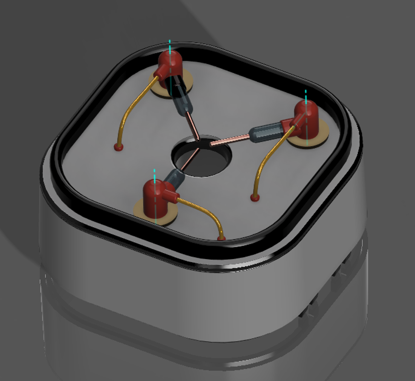 Flux Capacitor :  pump cap on the TITAN AIO cooler