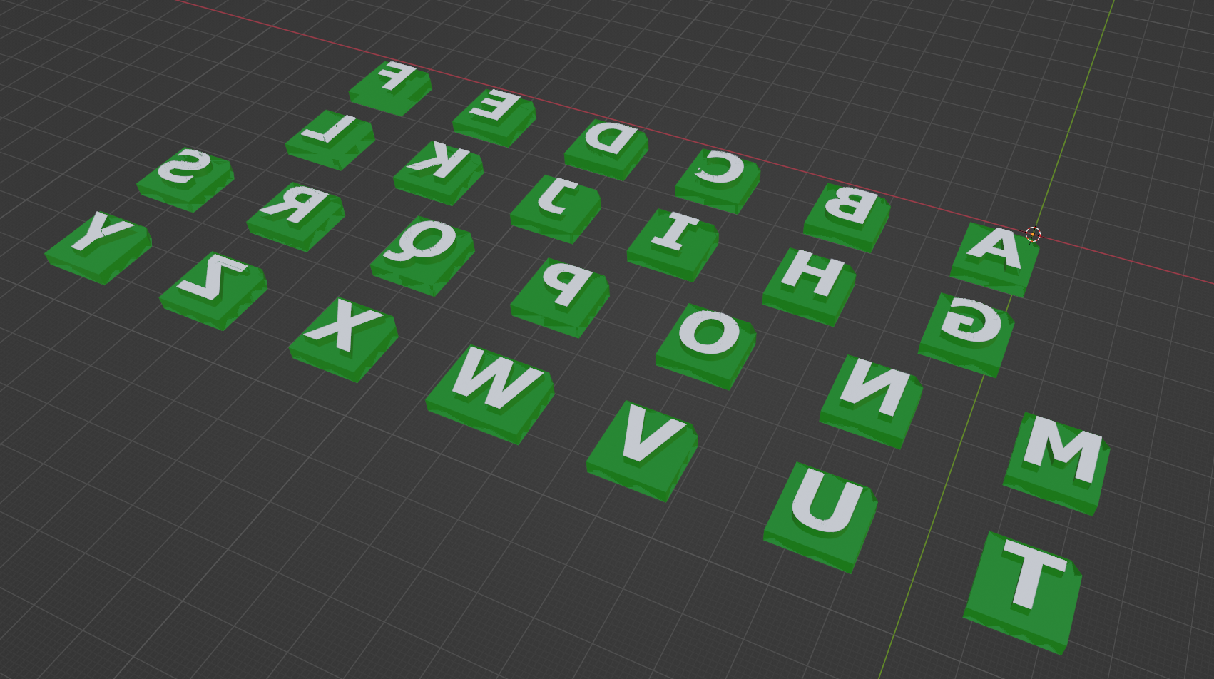 Alphabet stamps