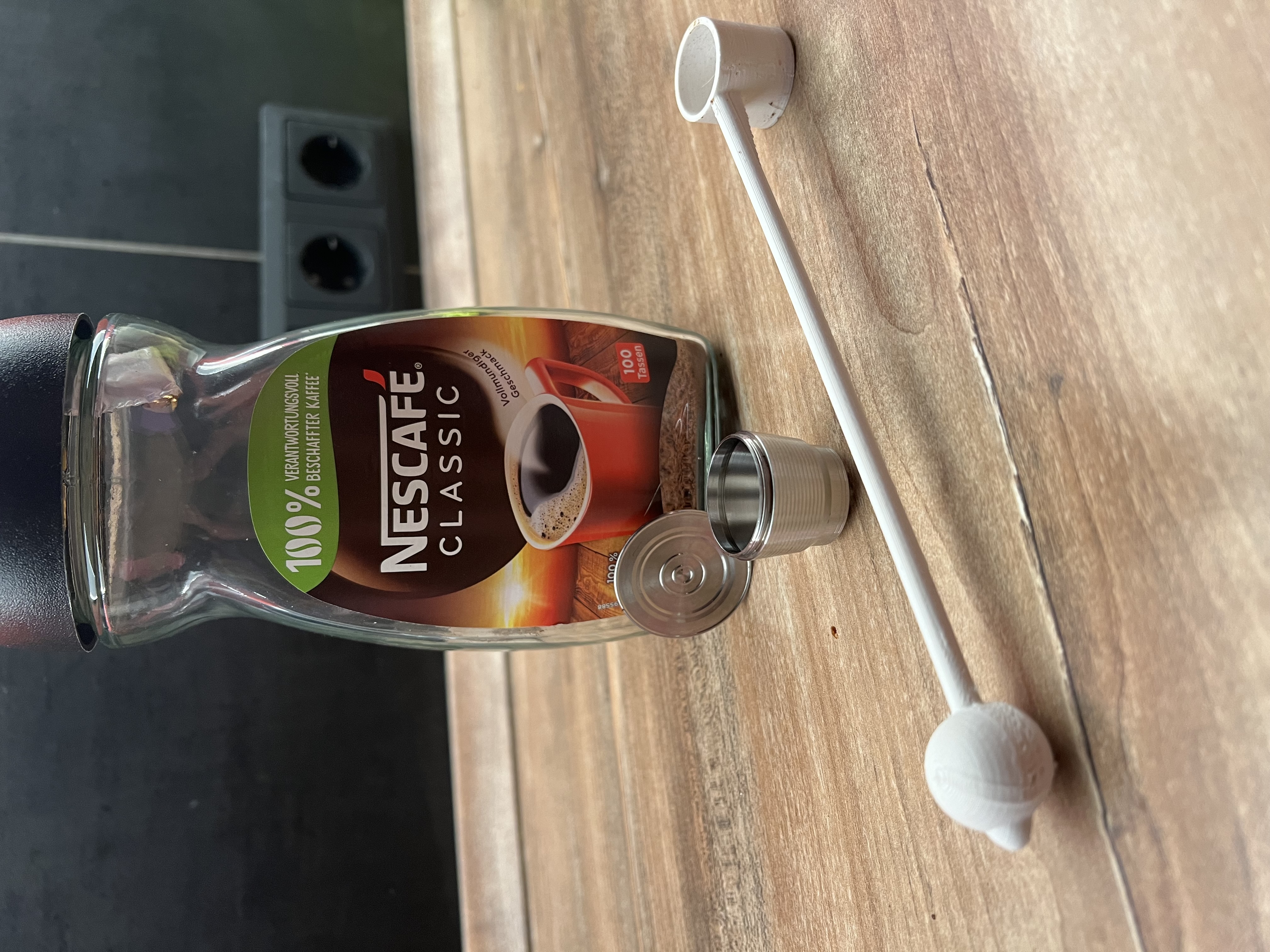 Nescafe 200ml Glas Trowel and Tamper