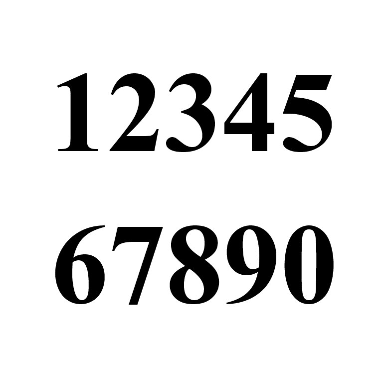 Times new roman cookie cutter numbers by IlTraple | Download free STL ...