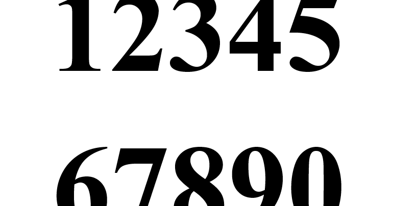 Times new roman cookie cutter numbers by IlTraple | Download free STL ...