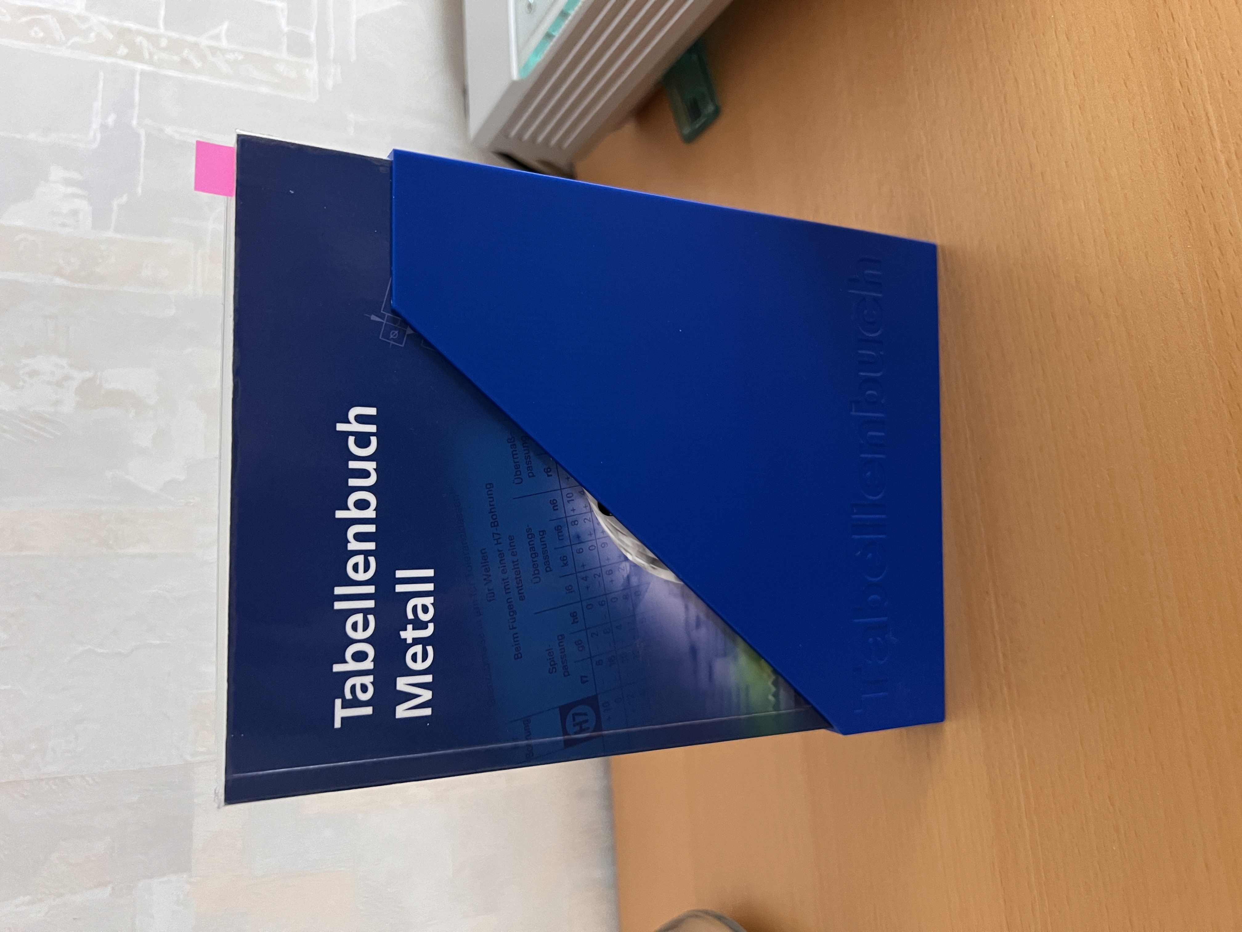Tabellenbuch Metall Ständer/ Rucksackschutz