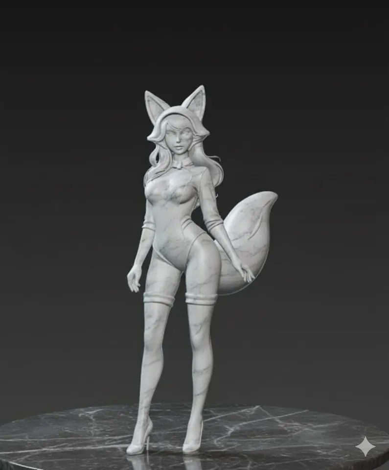 sexy girl in fox costume by gabi123 | Download free STL model