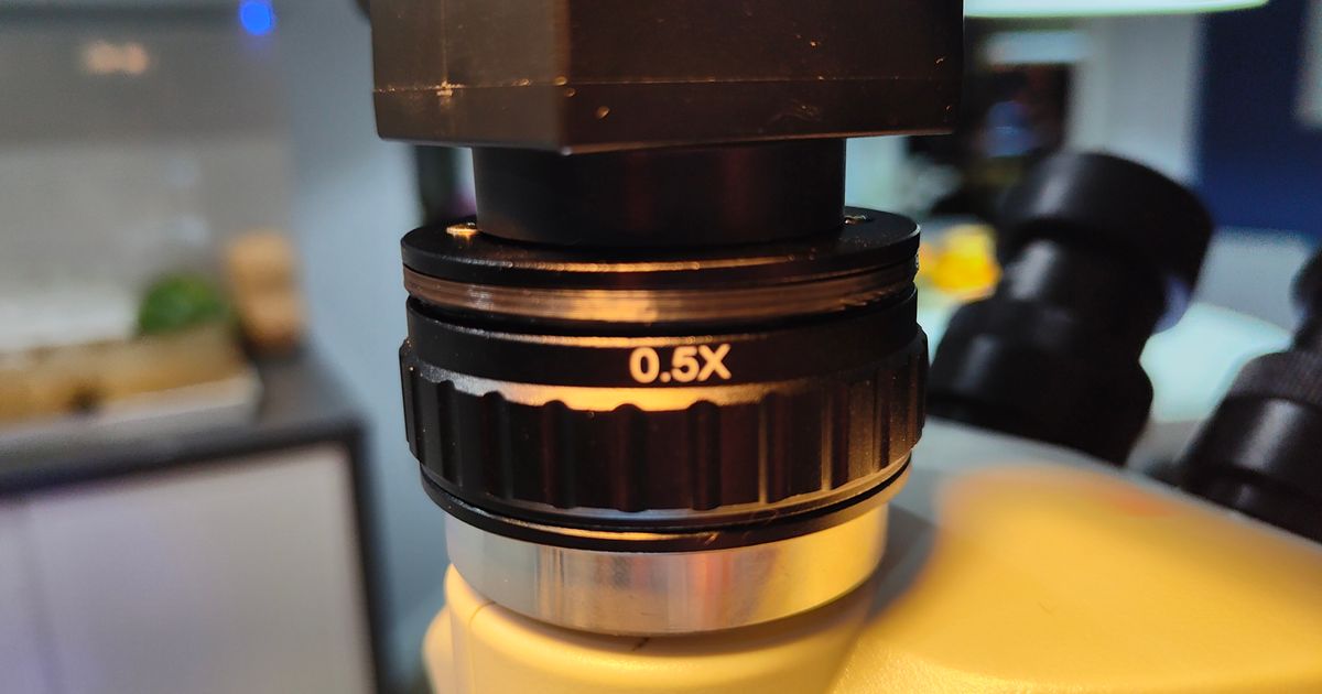 Trinocular Microscope monitor adapter for fixing focus by Kuna ...