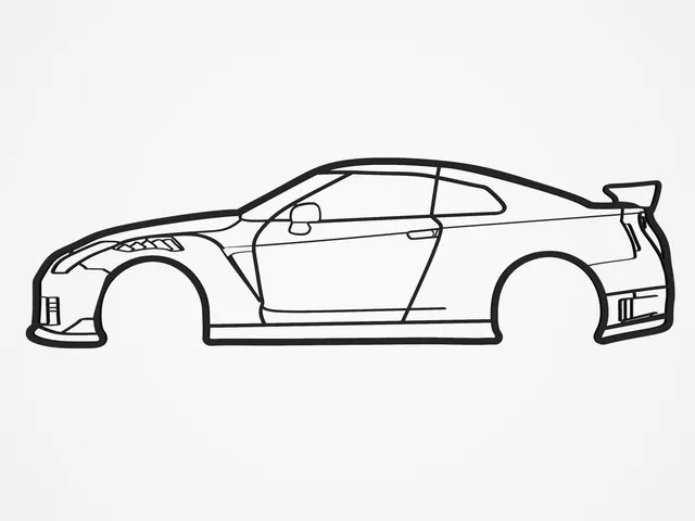 Nissan GT-R R35 Silhouette Wall Art