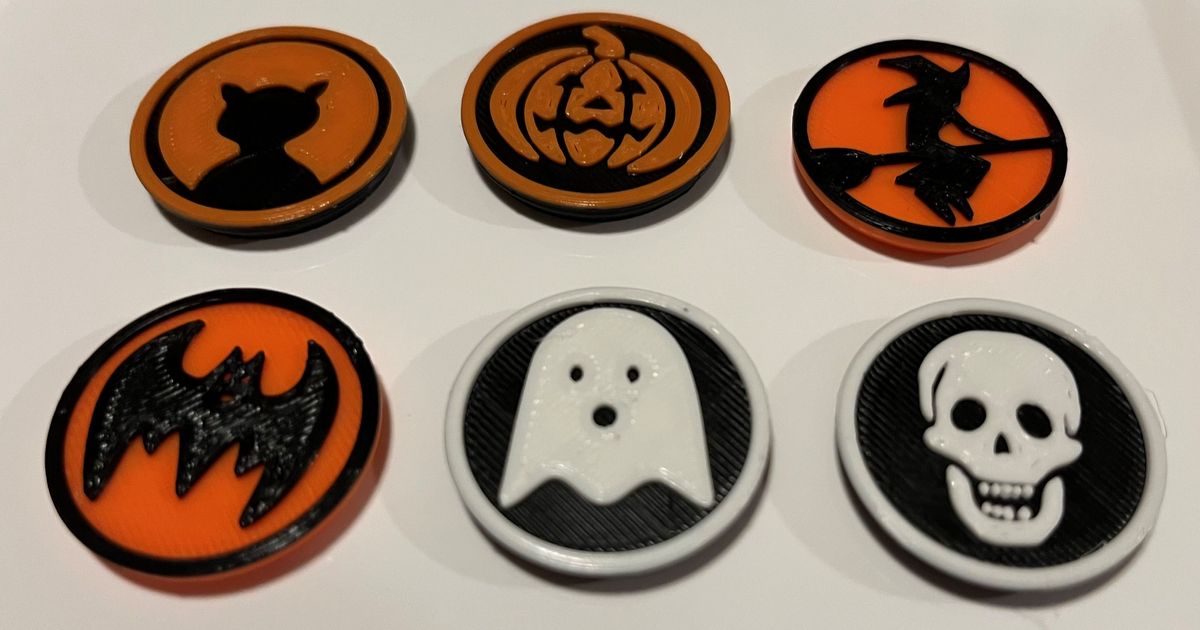 Haloween Magnets by duffwv Download free STL model Printables com