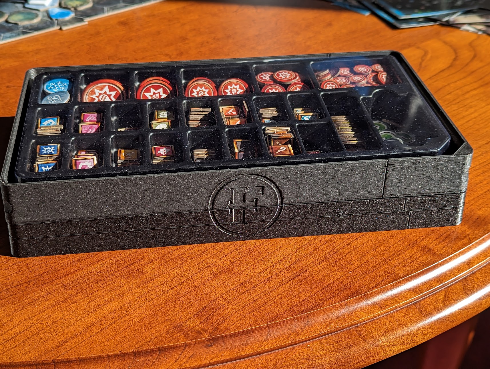 Frosthaven display organizer and storage for overlay tiles by NR