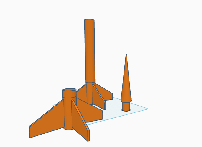 2 stage model rocket for 24mm rocket engines