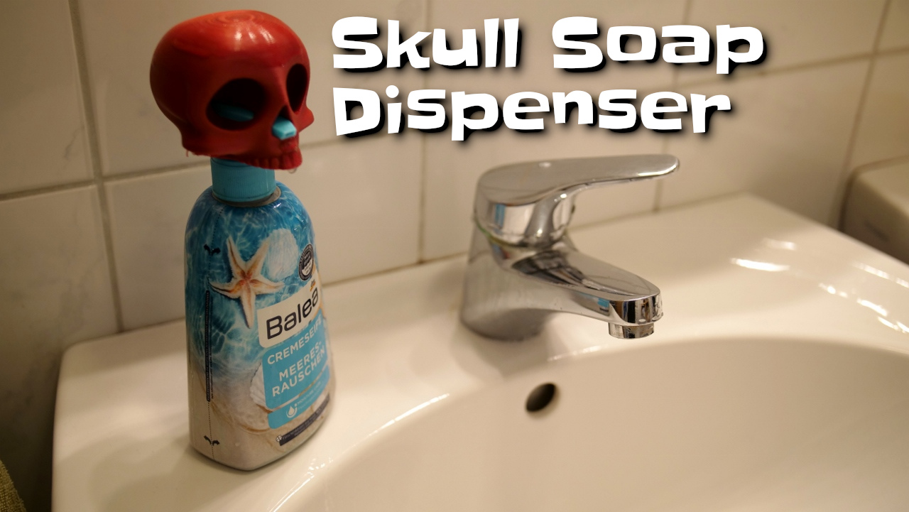 Skull soap dispenser