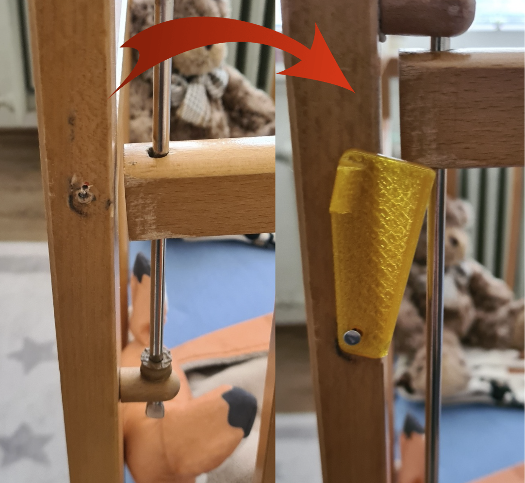 Baby bed side latch