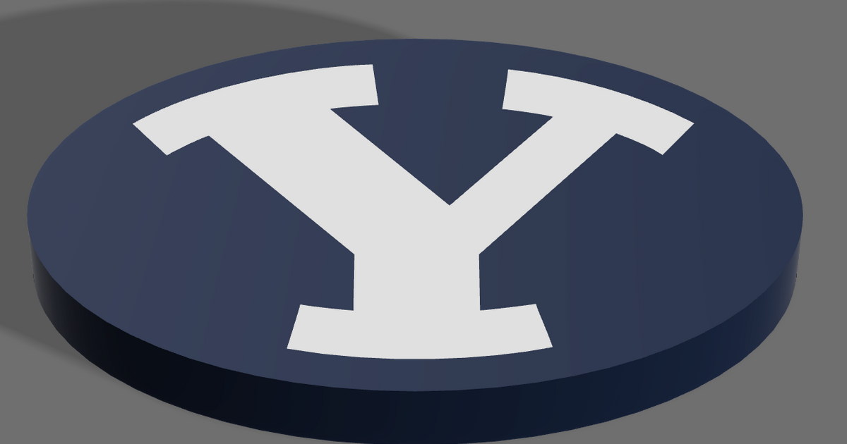 Byu Logo By Mscalora Download Free Stl Model