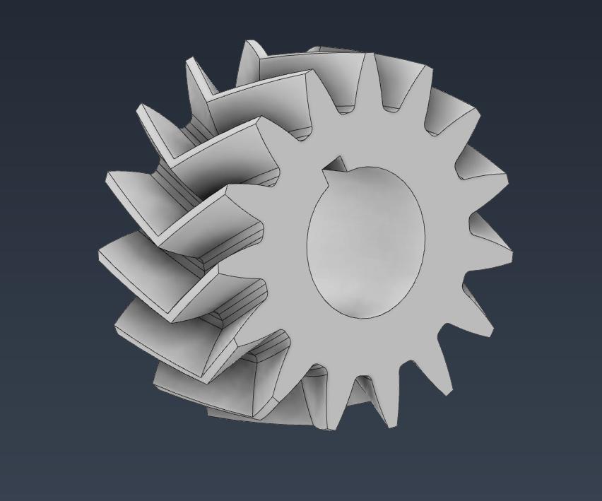 Herringbone Gear with Key Slot by Gattone | Download free STL model ...