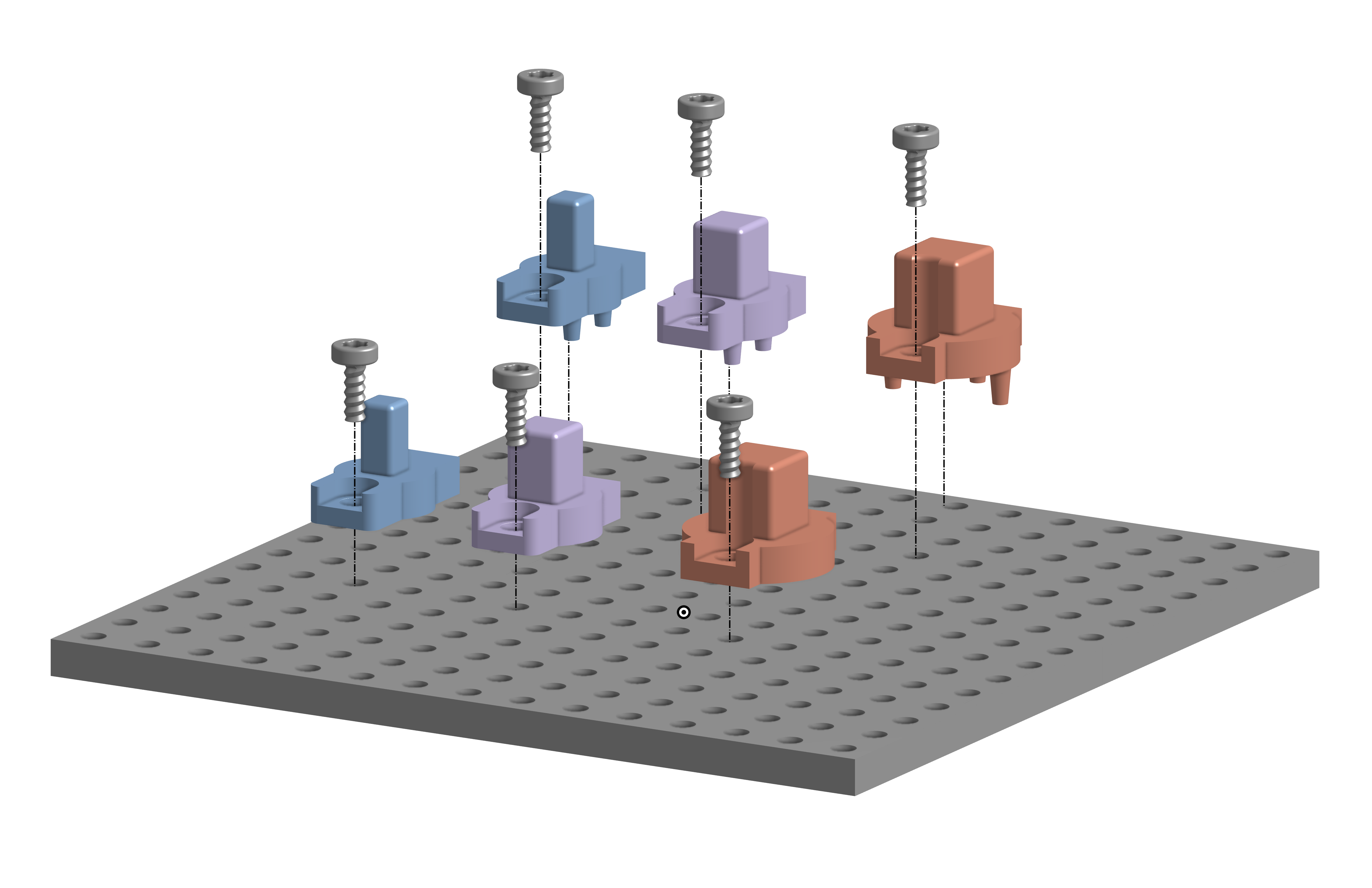 OpenGridMount Socket Adapters (ToolGrid & Toolify3D Compatible)