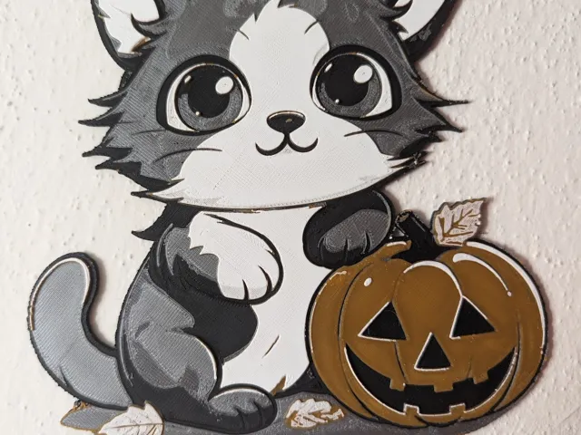Pumpkin cat (HueForge)