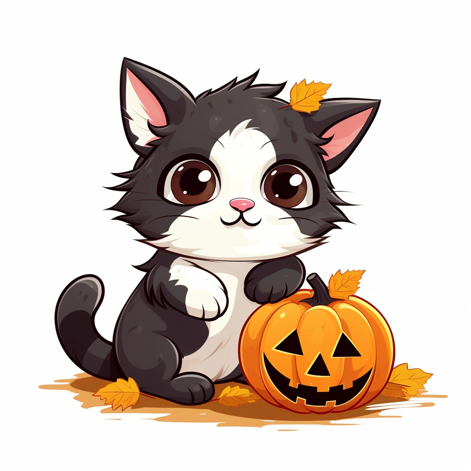 Pumpkin cat (HueForge) by Topik at Printhood.cz | Download free STL ...