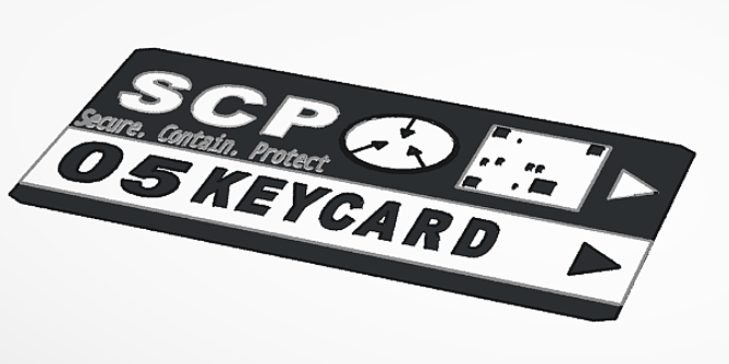 S.C.P 05 keycard by Foxtrot | Download free STL model | Printables.com