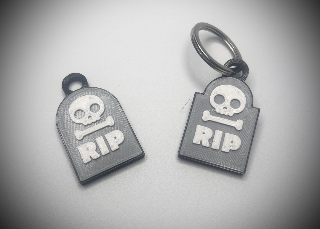 Tombstone Keychain