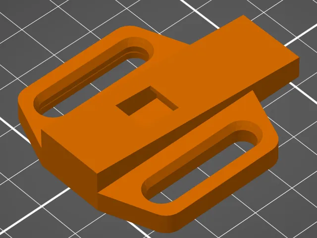 Blum hinge damper adapter with snap fit (thicker flanges)