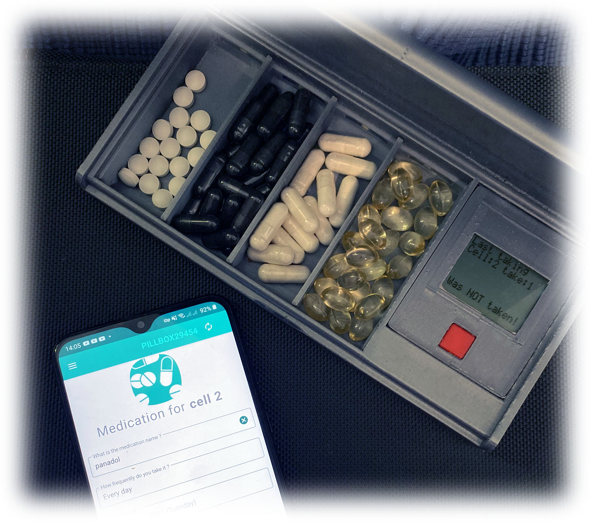 Electronic pills organizer by pills organizer Download free STL model