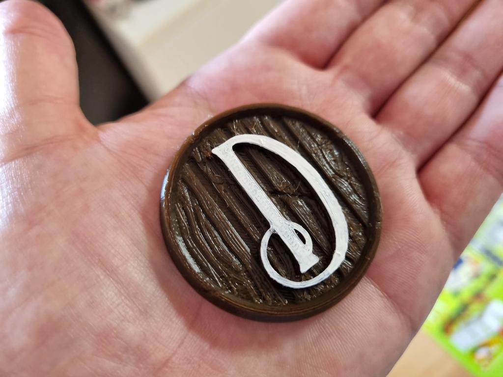 Distilled board game first player token by Qualith Download free STL