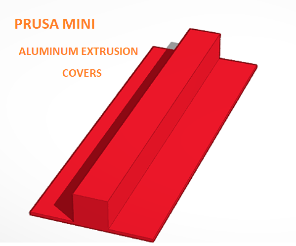 Prusa MINI aluminum extrusion covers