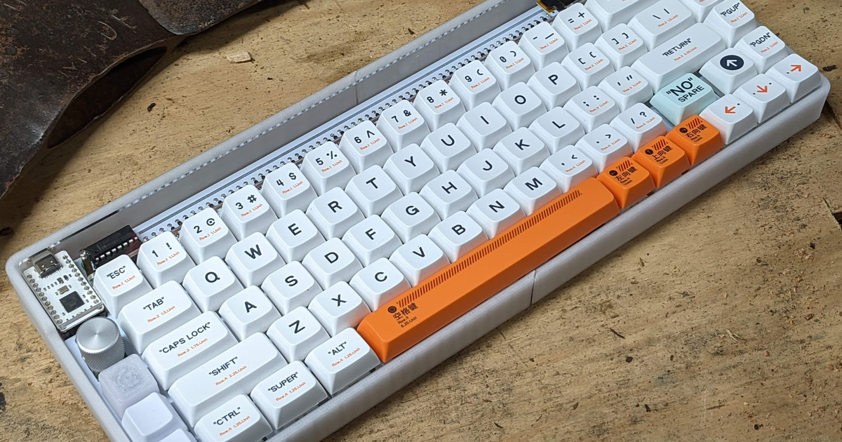 Nullbits Nibble Keyboard Tray by Extra Fox Download free STL model