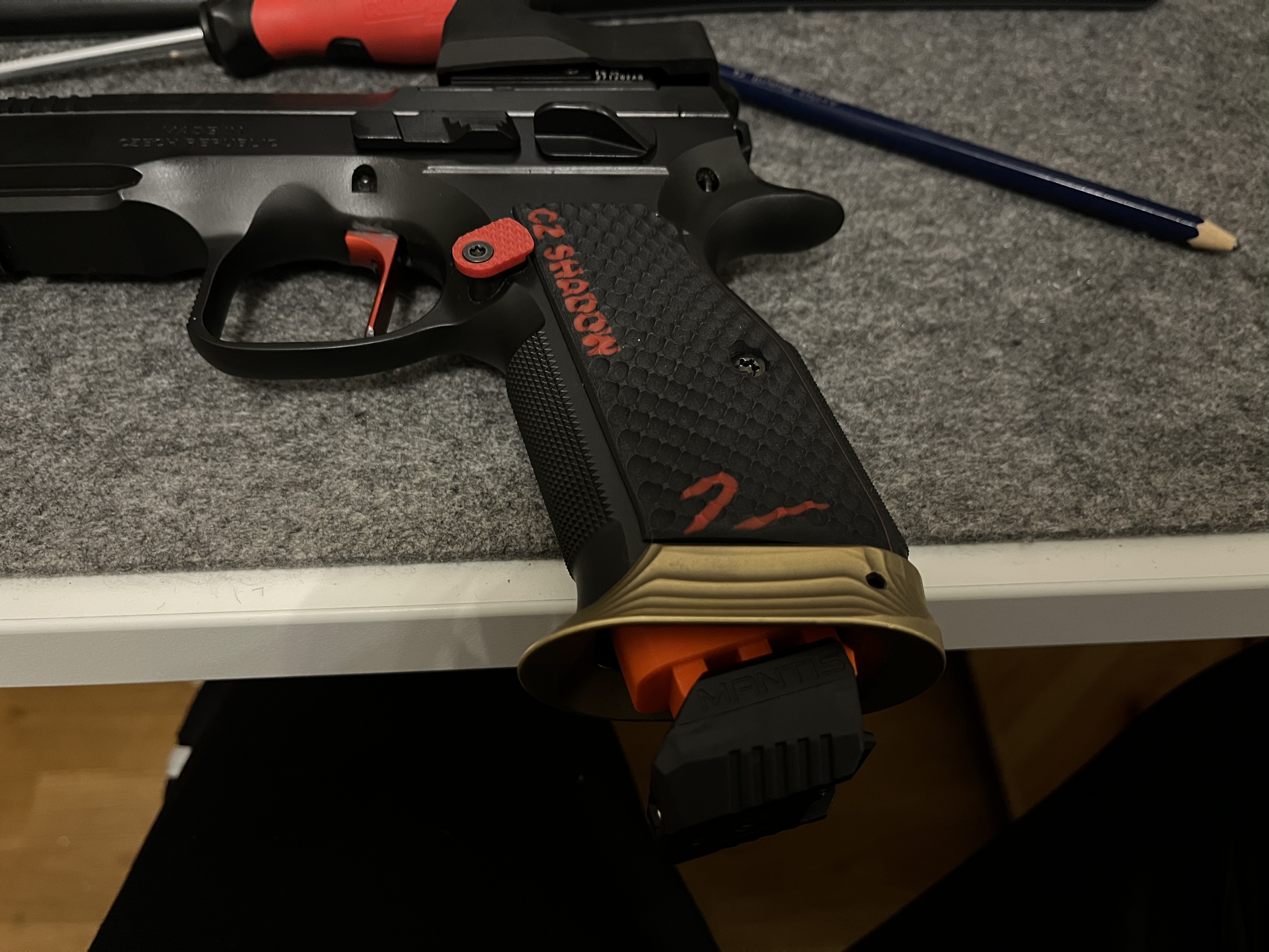 CZ75 Shadow 1/2 picatinny magazine for dry fine training (Mantis)
