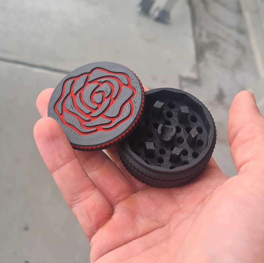 Rose herb grinder by Easterlightning Download free STL model