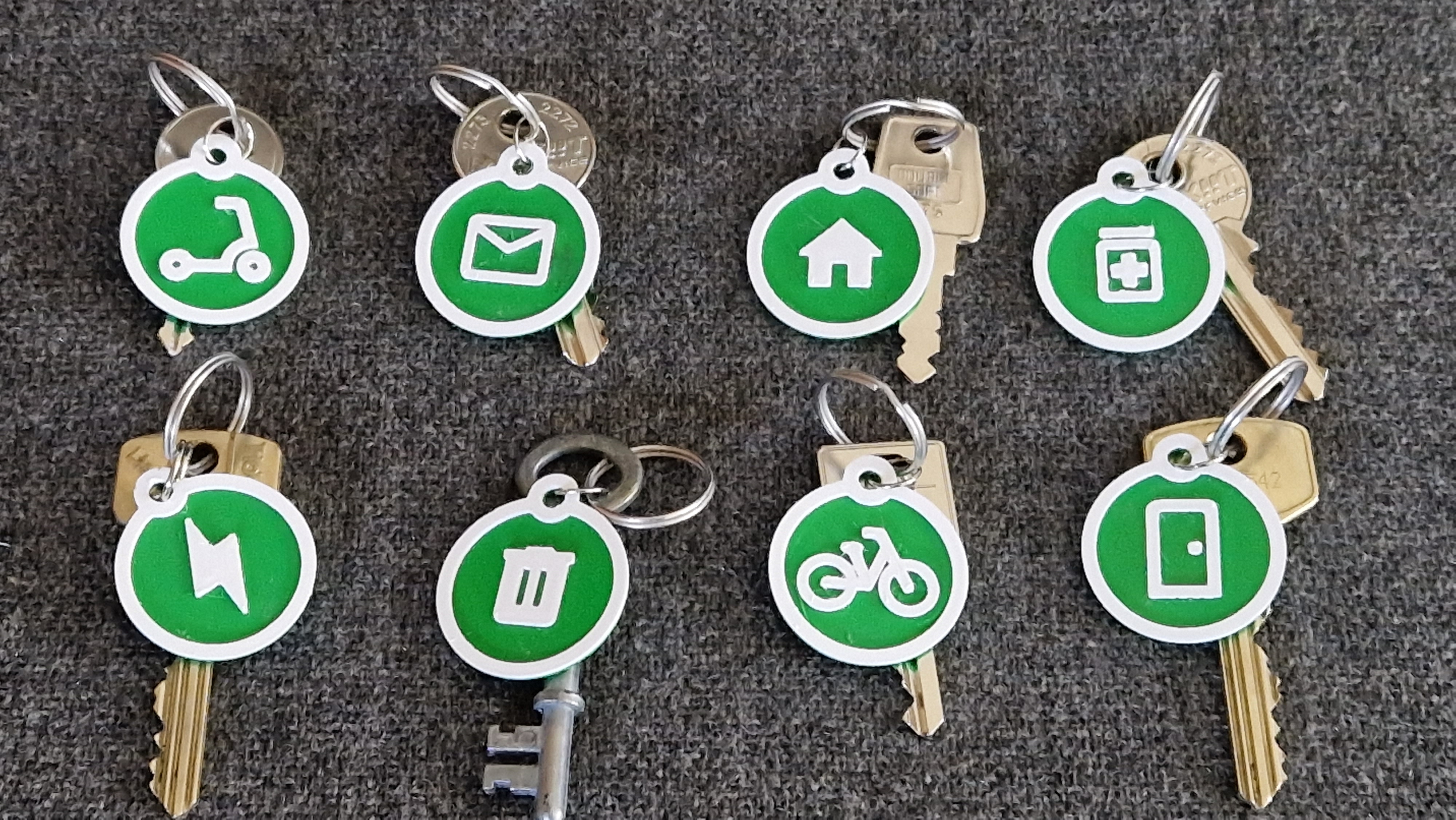 Key tags with Material Design Icons by perja12 | Download free STL ...