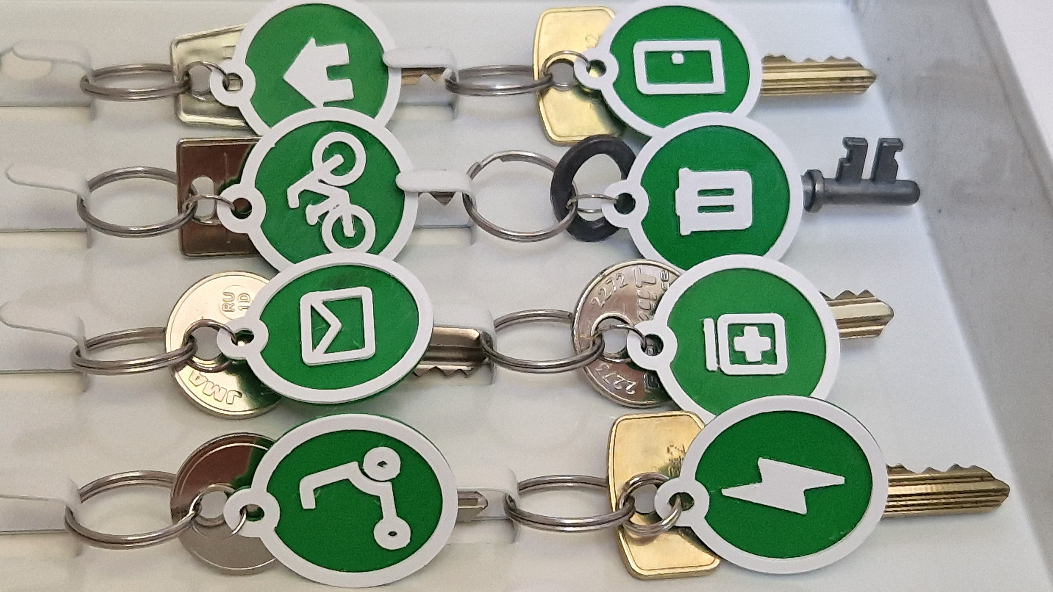 Key tags with Material Design Icons by perja12 | Download free STL ...