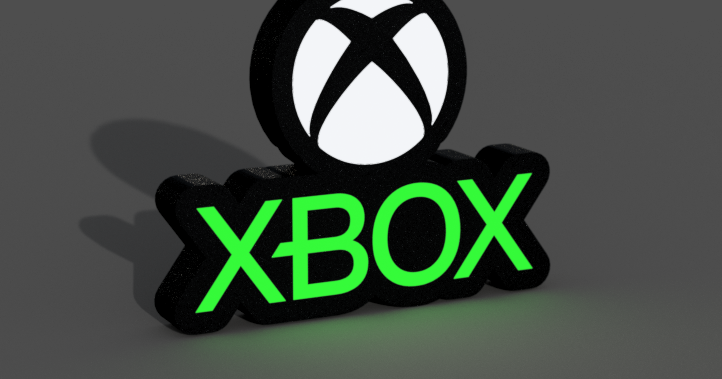 XBOX logo Lightbox LED Lamp by braga3dprint | Printables Store